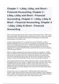 Chapter 1 - Libby, Libby, and Short - Financial Accounting, Chapter 2 - Libby, Libby and Short - Financial Accounting, Chapter 3 - Libby, Libby & Short - Financial Accounting, Chapter 4 - Libby, Libby & Short - Financial Accounting testbank