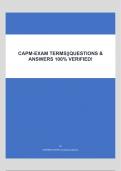   CAPM-EXAM TERMS||QUESTIONS & ANSWERS 100% VERIFIED!