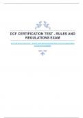 DCF BUNDLED EXAMS WITH GUARANTEED ACCURATE ANSWERS|A+ EXAM MATERIAL