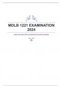 MDLB 1221 EXAM WITH GUARANTEED ACCURATE ANSWERS