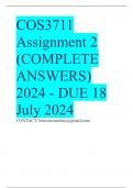 COS3711 Assignment 2 (COMPLETE ANSWERS) 2024 - DUE 18 July 2024