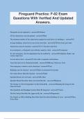 Fireguard Practice: F-02 Exam Questions With Verified And Updated Answers.