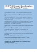 FDNY F-03 Fireguard Exam Questions With Accurate Answers.