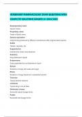 VETERINARY PHARMACOLOGY EXAM QUESTIONS WITH COMPLETE SOLUTIONS GRADED A+ 2024/2025