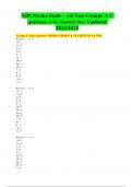 NIH Stroke Scale – All Test Groups A-F (patients 1-6) Answer key Updated 2024/2025