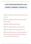 LCDC EXAM QUESTIONS WITH 100%  CORRECT ANSWERS { GRADED A+} 