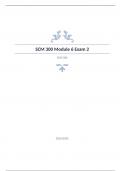 SCM 300 Module 6 Exam 2 DAVILA ASU Arizona State University - Question and answers 100% correct 