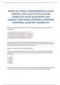 MGMT404 FINAL COMPREHENSIVE EXAM NEWEST 2024-2025 ACTUAL EXAM COMPLETE WITH QUESTIONS AND CORRECT DETAILED ANSWERS (VERIFIED ANSWERS) |ALREADY GRADED A+