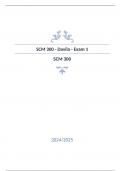 SCM 300 DAVILA ASU SCM 300 Arizona State University - Question and answers verified to pass