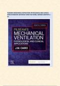 PILBEAM'S MECHANICAL VENTILATION: PHYSIOLOGICAL AND CLINICAL APPLICATIONS 8TH EDITION BY CAIRO TEST BANK| VERIFIED CHAPTER'S 1 - 23