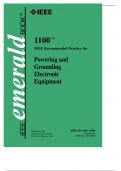 IEEE RECOMMENDED PRACTICE FOR POWERING AND GROUNDING ELECTRONIC EQUIPMENT 11 0 0™