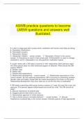   ASWB practice questions to become LMSW questions and answers well illustrated.