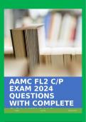 AAMC FL2 C/P EXAM 2024 QUESTIONS WITH COMPLETE SOLUTIONS 100% CORRECT!!