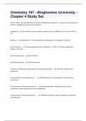 Chemistry 107 - Binghamton University - Chapter 4 Study Set Questions & Answers Already Graded A+