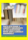 FACS 470 EXAM 2 LIBERTY UNIVERSITY (6-10) QUESTIONS WITH 100% CORRECT ANSWERS!!