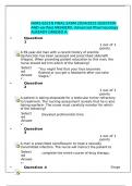 NURS 6521N FINAL EXAM 2024/2025 QUESTION AND verified ANSWERS. Advanced Pharmacology ALREADY GRADED A. 