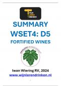 WSET4 Diploma Course summary D5, Fortified Wines