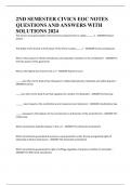 2ND SEMESTER CIVICS EOC NOTES QUESTIONS AND ANSWERS WITH SOLUTIONS 2024