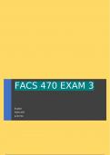 FACS 470 EXAM 3