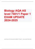 Biology AQA AS  level 7401/1 Paper 1 EXAM UPDATE  2024-2025 name the part of the mitochondrion labelled X in Figure 2 - correct answerCrista/cristae