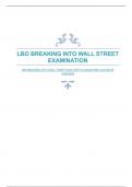 LBO BREAKING INTO WALL STREET EXAM WITH GUARANTEED ACCURATE ANSWERS