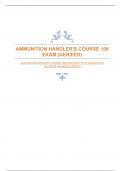 AMMUNITION HANDLER’S COURSE 108 EXAM 2024 WITH GUARANTEED ACCURATE ANSWERS (VERIFED)