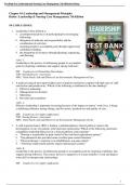  Leadership and Nursing Care Management, 7th Edition Test Bank  By Diane Huber, M. Lindell Joseph All Chapters (1-26)| A+ ULTIMATE GUIDE 