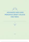 Advanced Med-Surg Principles Jersey College Mid-Term