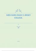 Med-Surg Exam 2 jersey college