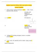 Baylor Scott & White EKG test Q & A 2024 Latest Update