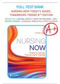  Test Bank for Nursing Now Today's Issues, Tomorrows Trends, 8th Edition by Joseph T. Catalano All Chapters 1-30 LATEST