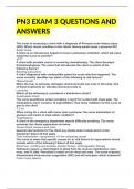 PN3 EXAM 3 QUESTIONS AND ANSWERS