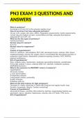 PN3 EXAM 3 QUESTIONS AND ANSWERS