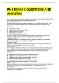 PN3 EXAM 3 QUESTIONS AND ANSWERS