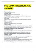 PN3 EXAM 3 QUESTIONS AND ANSWERS