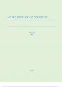 NC REC POST LICENSE COURSE 301