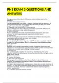 PN3 EXAM 3 QUESTIONS AND ANSWERS