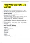 PN3 EXAM 3 QUESTIONS AND ANSWERS