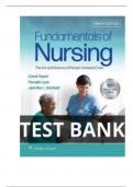 Test Bank for Fundamentals of Nursing 10th Edition  by( Carol Taylor, Pamela Lynn, Jennifer L. Bartlett  )Chapter 1-47/ complete solution with ANSWER KEY|| 2024