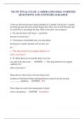 NR 293 FINAL EXAM -CARDIO (2023/2024) VERIFIED QUESTIONS AND ANSWERS/AGRADED