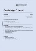 Cambridge O Level  ACCOUNTING    Paper 1 Multiple Choice   