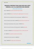 OROFACIAL MIDTERM TCDHA EXAM 2024-2025 LATEST  VERSION A, B & C ALL QUESTIONS AND ANSWERS