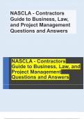 NASCLA  EXAM PACKAGE DEAL (BUNDLE) QUESTIONS AND ANSWERS 100% ACCURATE