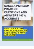 NASCLA PSI EXAM PRACTICE QUESTIONS AND ANSWERS 100% ACCURATE