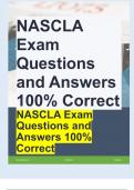 NASCLA Exam Questions and Answers 100% Correct