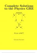 Complete Solutions to the Physics GRE