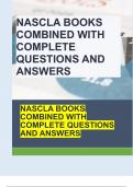 NASCLA BOOKS COMBINED WITH COMPLETE QUESTIONS AND ANSWERS