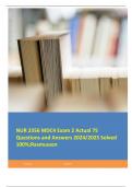 NUR 2356 MDC4 Exam 2 Actual 75 Questions and Answers 2024/2025 Solved 100%;Rasmussen    