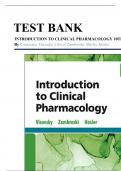 TESTBANK Introduction to Clinical Pharmacology 10th Edition By Constance Visovsky, Cheryl Zambroski, Shirley Hosler || All Verified Chapters || Newest Version 2024