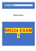 NR224 EXAM 1 questions with 100% correct answers